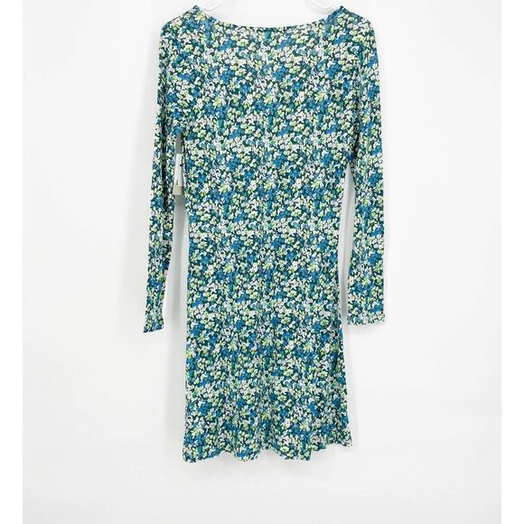 bp‎ Long Sleeve Print Dress In Green Moss Hannah Kate Size Small NWT - Picture 8 of 9